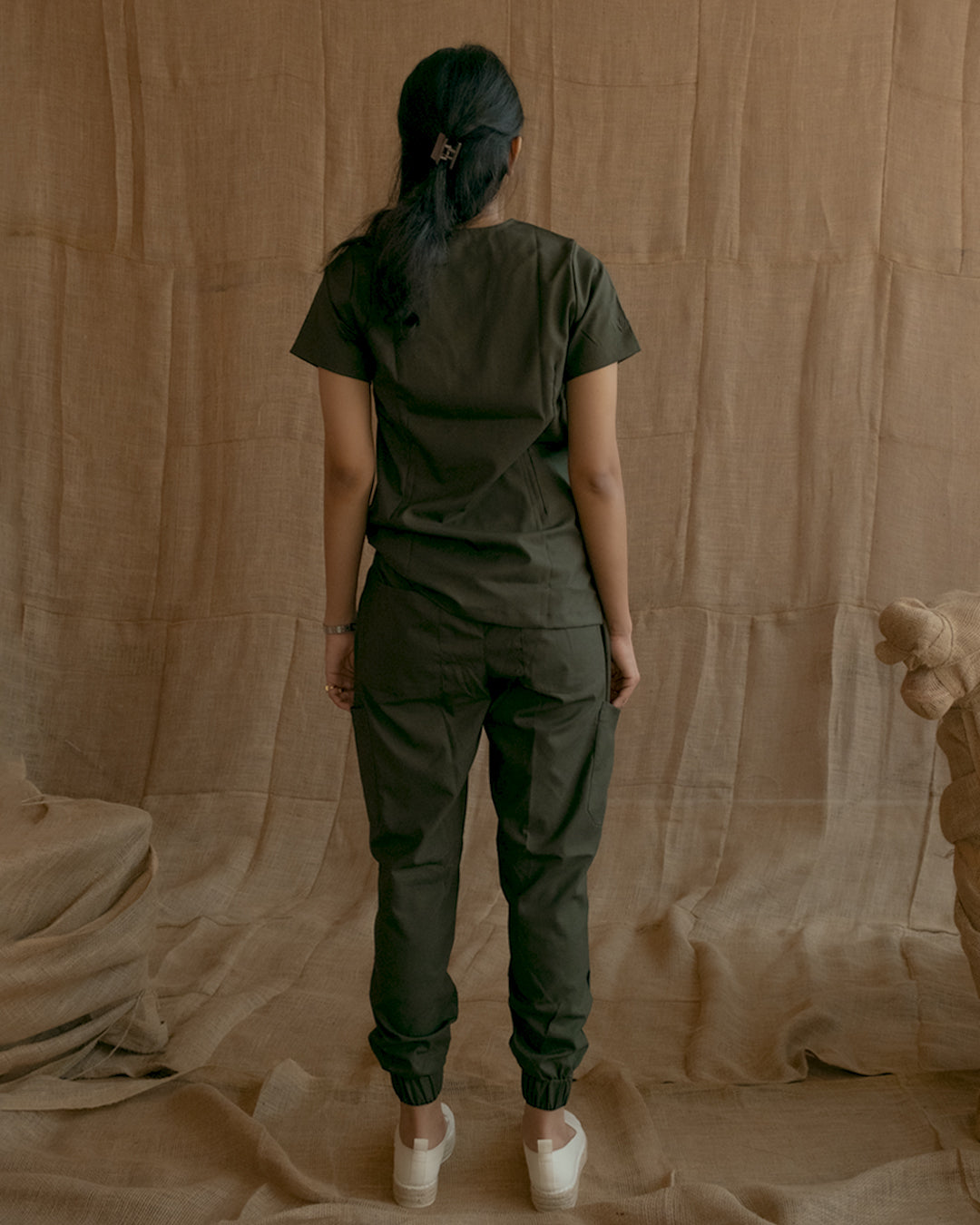 Agaon Scrubs Set - Forest Green