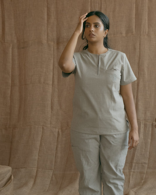Agaon Scrub Set - Slate Grey