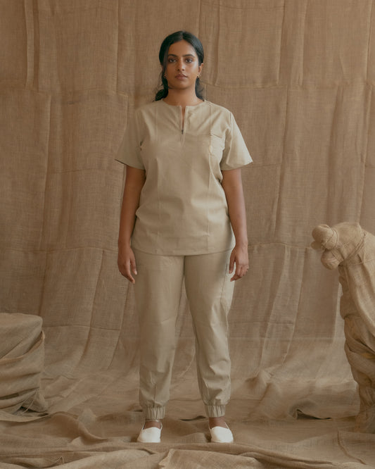 Agaon Scrub Set - Beige