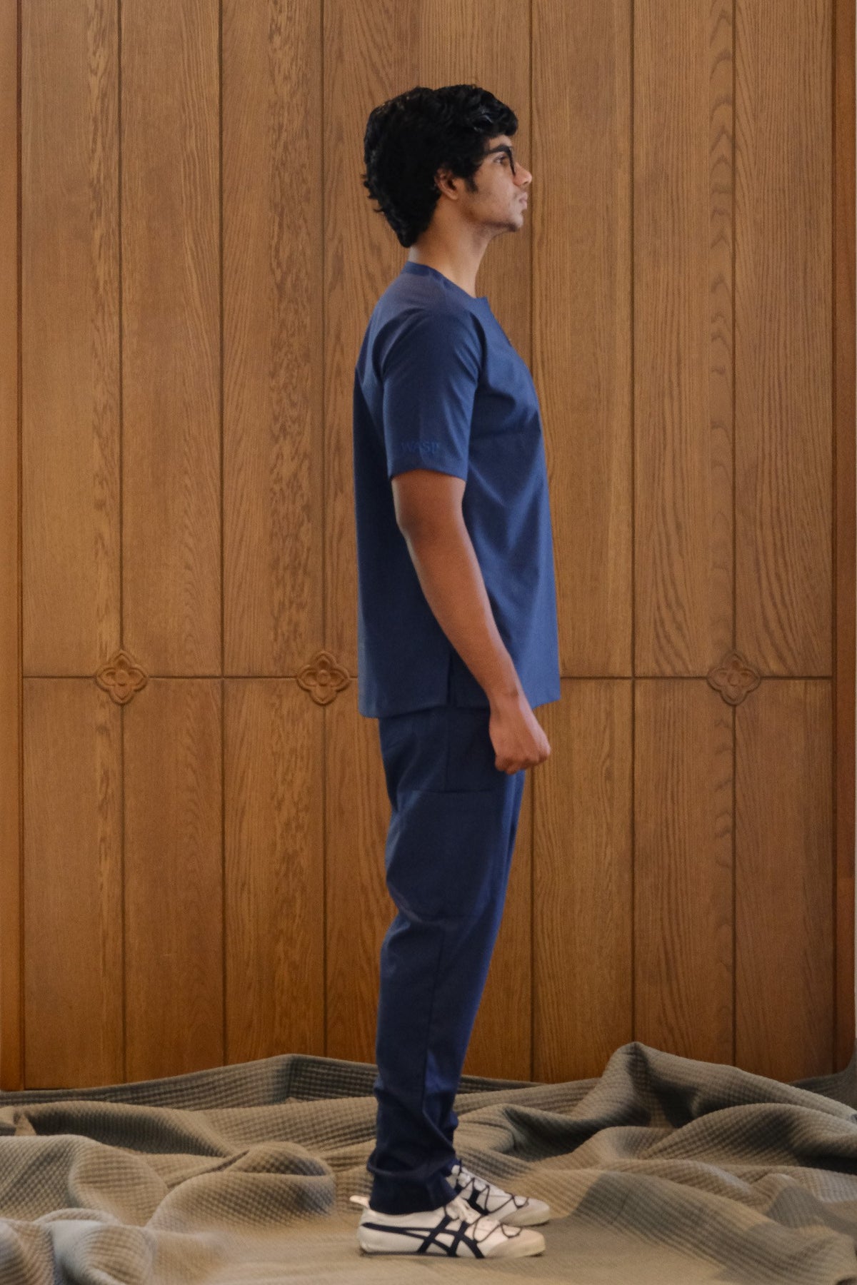 Men's Agaon scrub set in Navy Blue