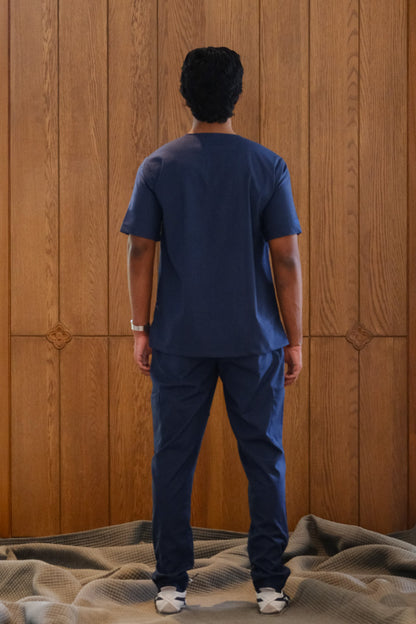 Men's Agaon scrub set in Navy Blue