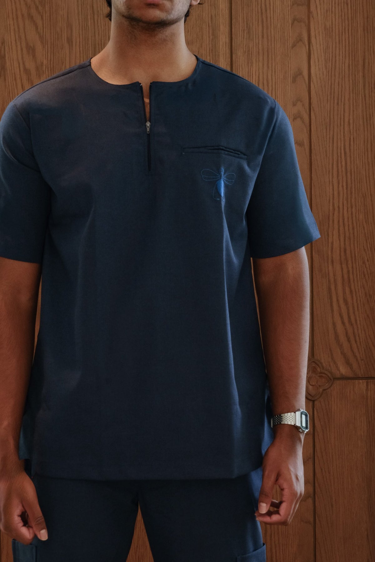 Men's Agaon scrub set in Navy Blue