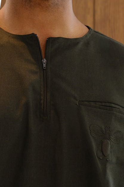 Men's Agaon scrub set in Forest Green
