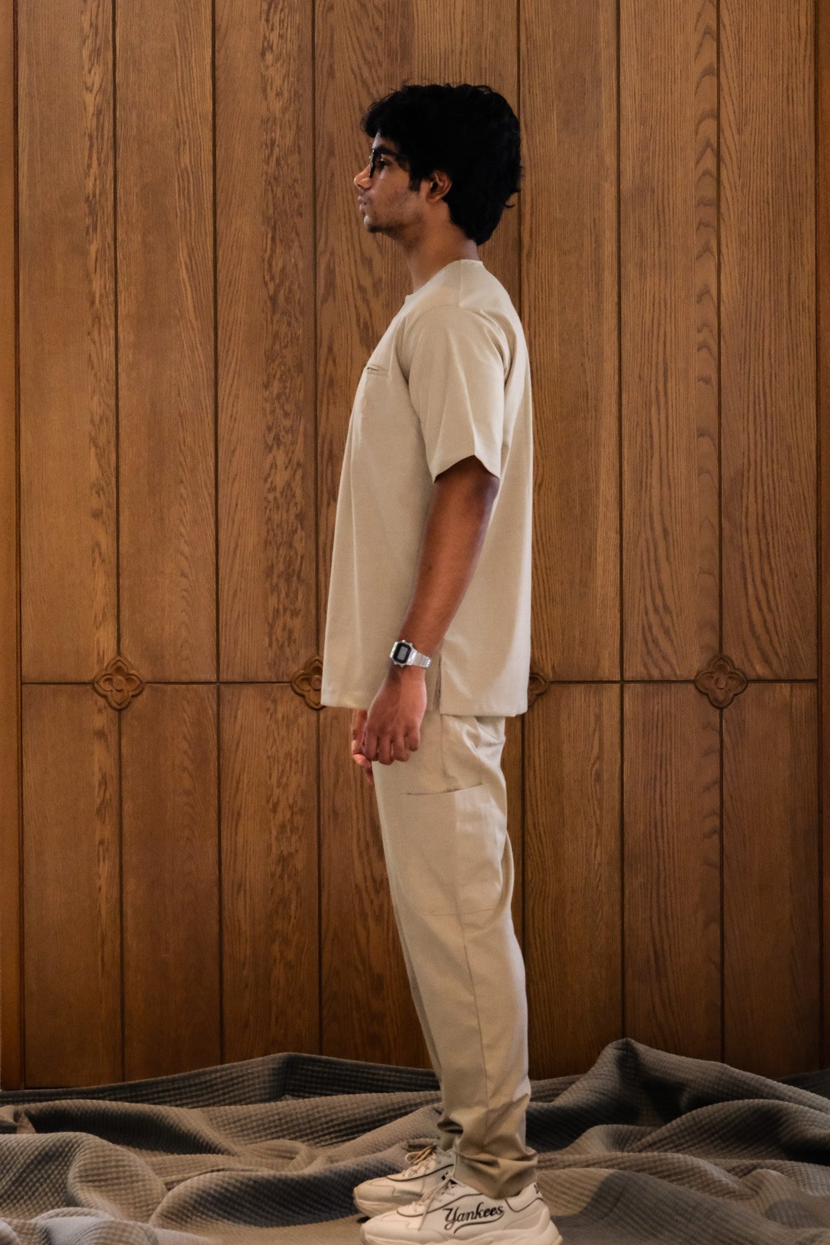 Men's Agaon scrub pant in Beige