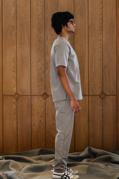 Men's Agaon scrub set in Slate Grey