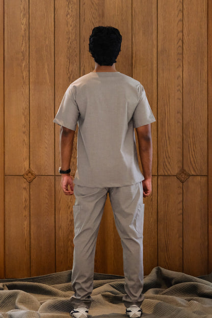 Men's Agaon scrub set in Slate Grey